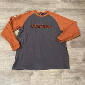 Vintage y2k Nike Texas Longhorns Long Sleeve Shirt Size XXL Burnt Orange